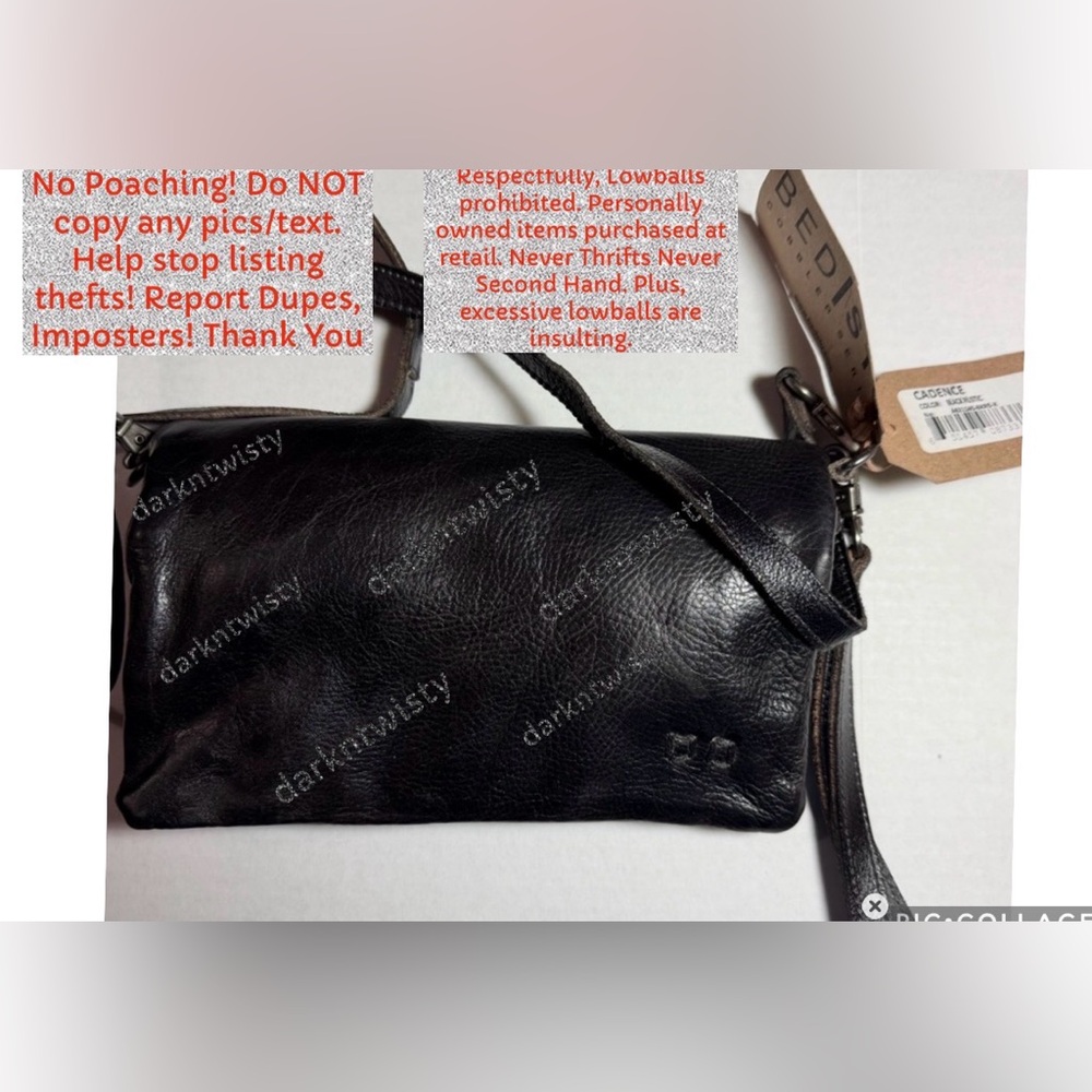 BNWT BED STU CADENCE CROSSBODY BLACK WALLET BAG Spend those Platform dollars!